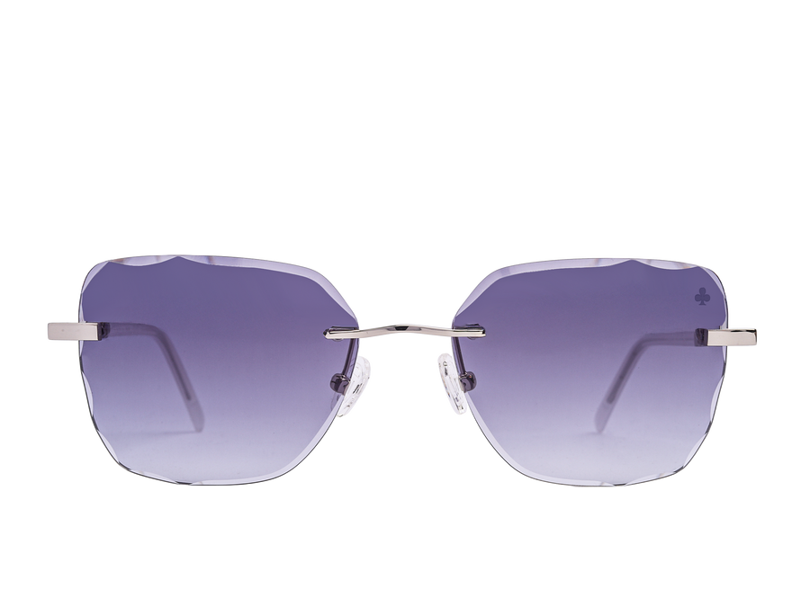 Rosa Valentine Square Sunglasses - VCHG25M Silver