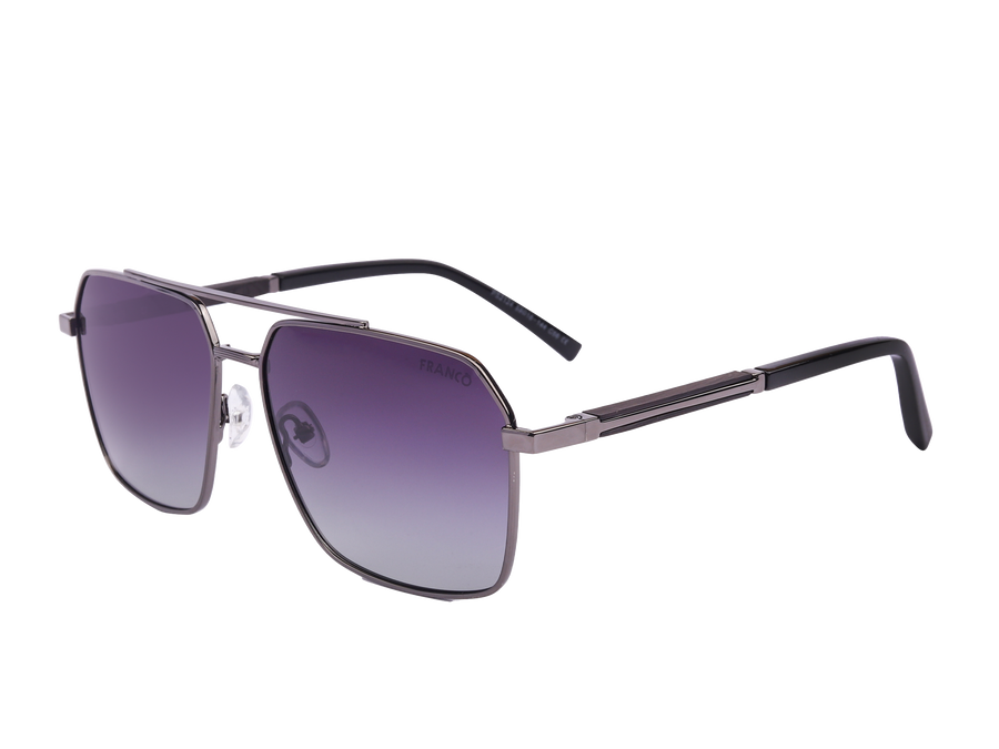 Franco Square Sunglasses - 2124 Silver