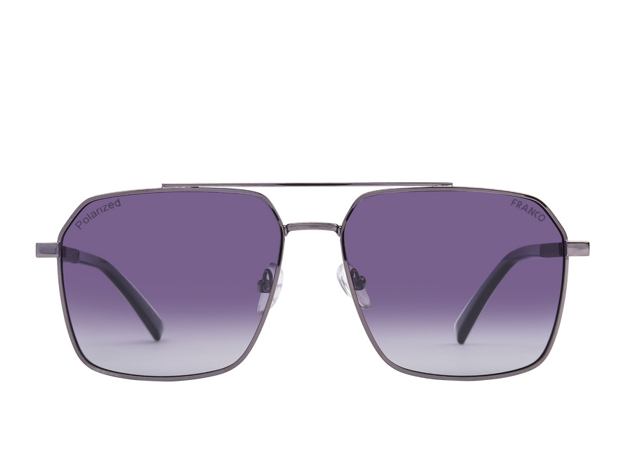 Franco Square Sunglasses - 2124 Silver