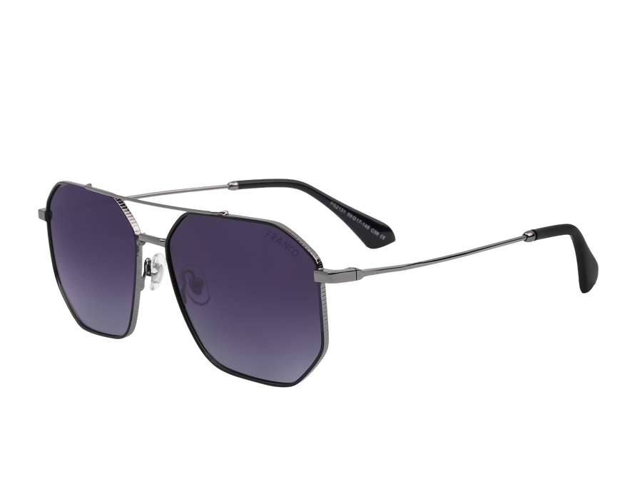 Franco Square Sunglasses - 2131 Silver