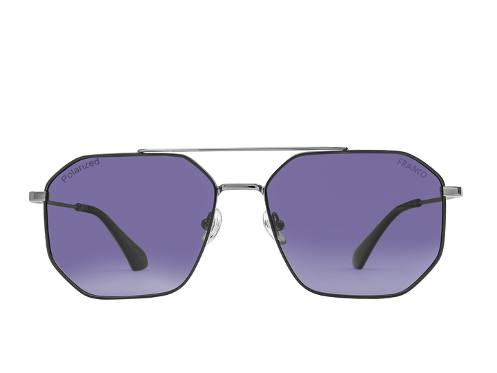 Franco Square Sunglasses - 2131 Silver