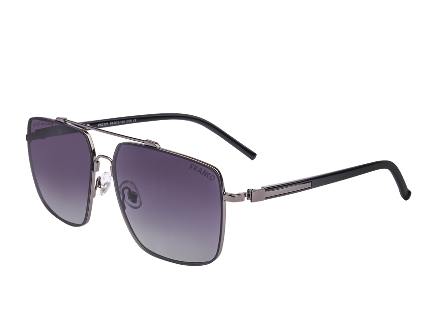 Franco Square Sunglasses - 2121 Black