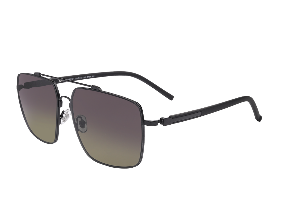 Franco Square Sunglasses - 2121 Matte Black