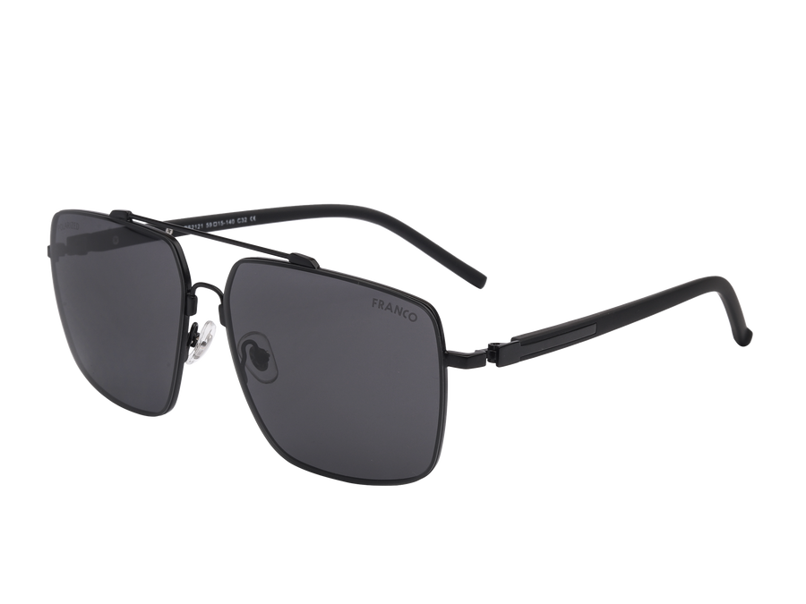 Franco Square Sunglasses - 2121 Matte Black 2