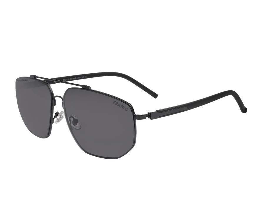 Franco Square Sunglasses - 2120 Black 1