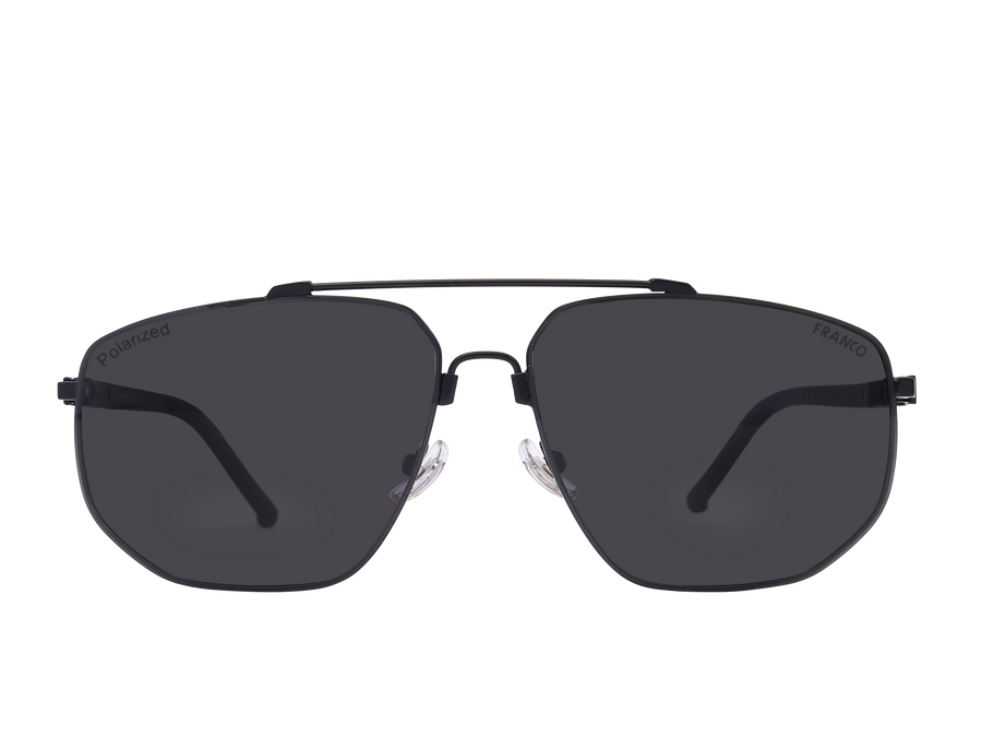 Franco Square Sunglasses - 2120 Black 1