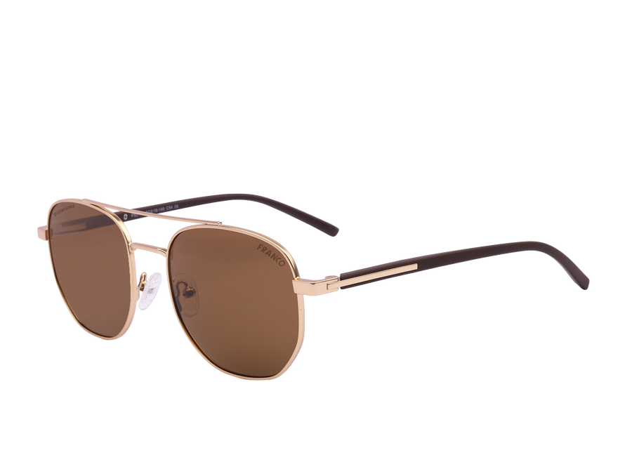 Franco Round Sunglasses - 2141 Gold