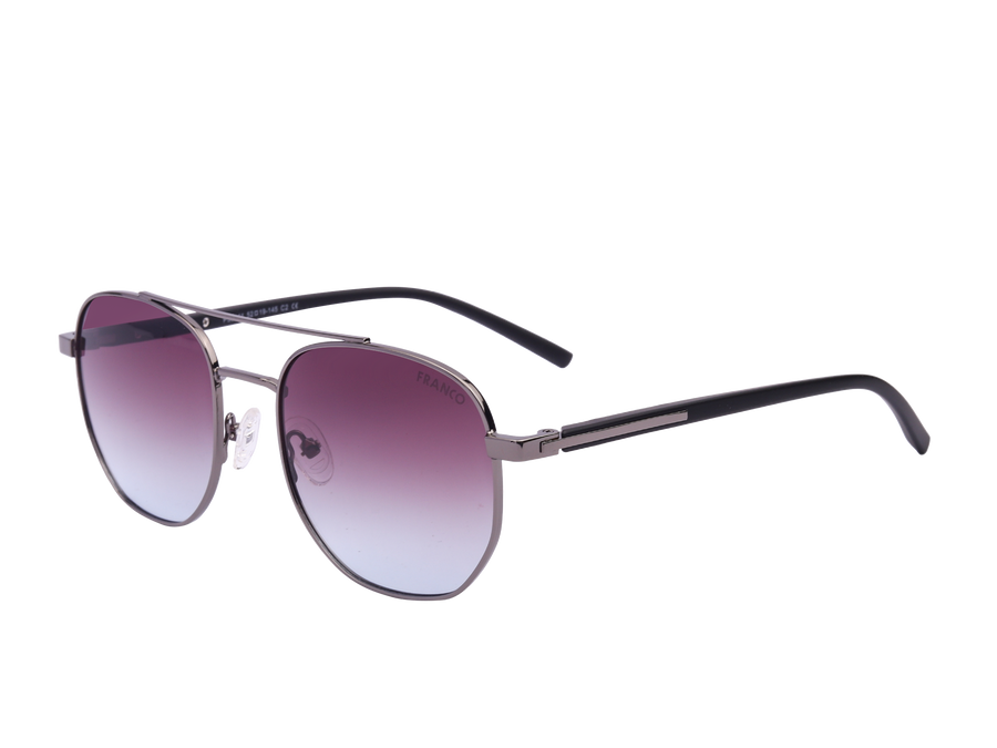 Franco Round Sunglasses - 2141 Silver