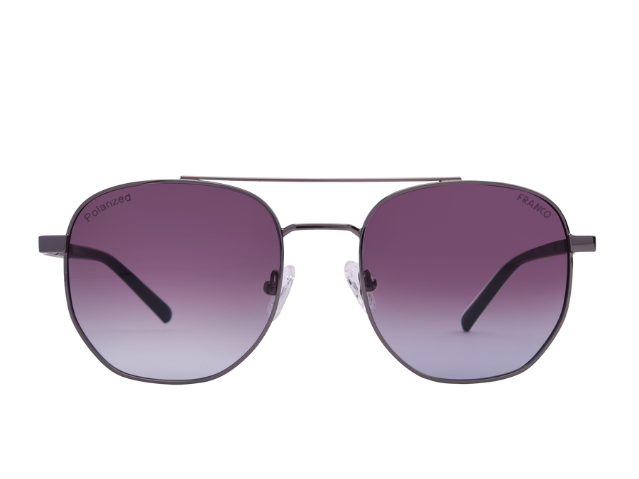 Franco Round Sunglasses - 2141 Silver