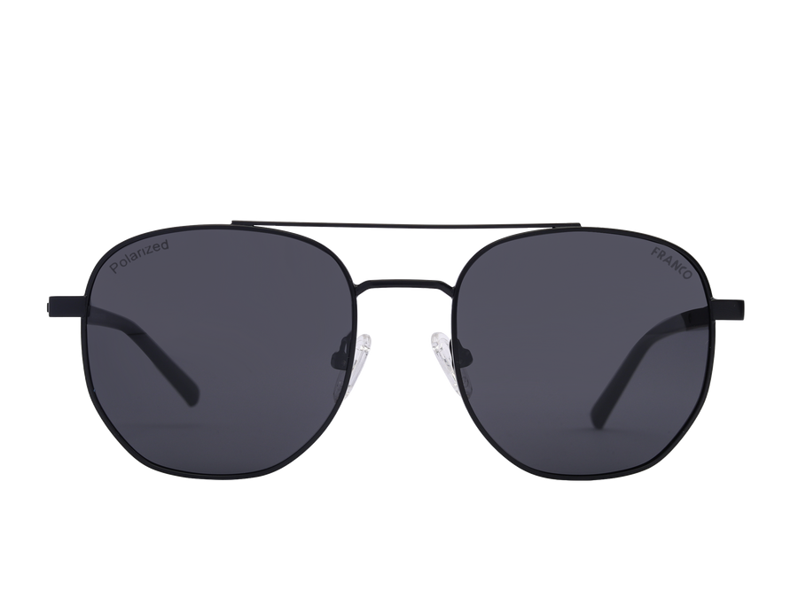 Franco Round Sunglasses - 2141 Black