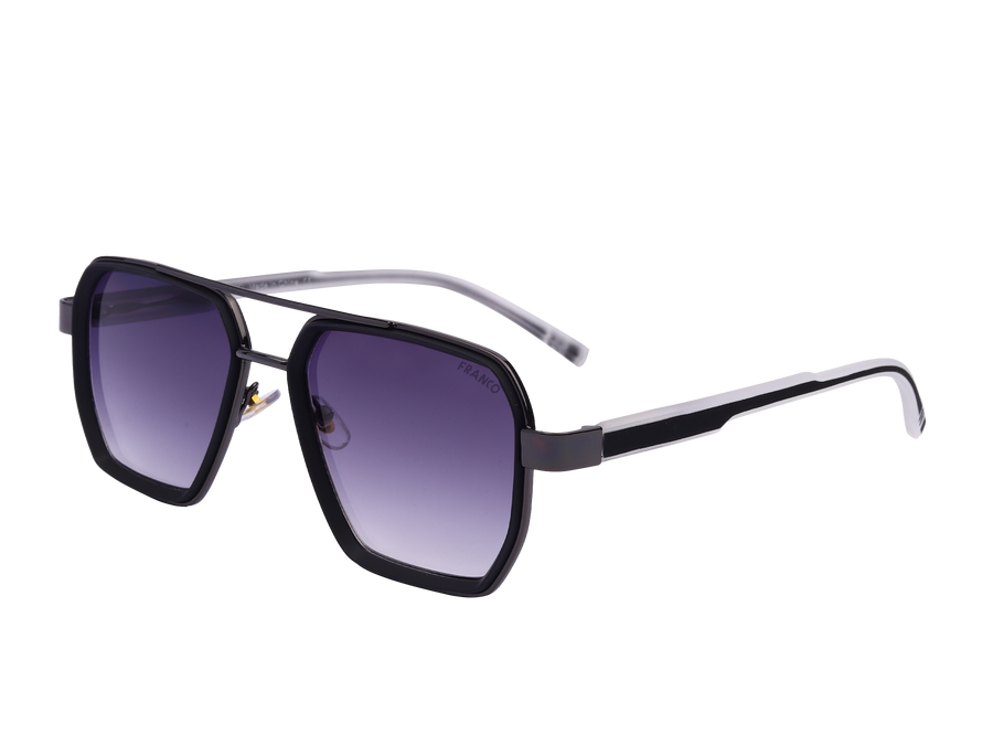 Franco Square Sunglasses - ZTT019 Black