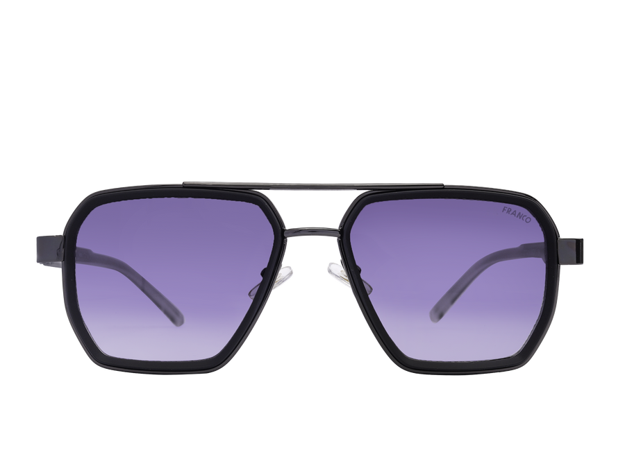 Franco Square Sunglasses - ZTT019 Black