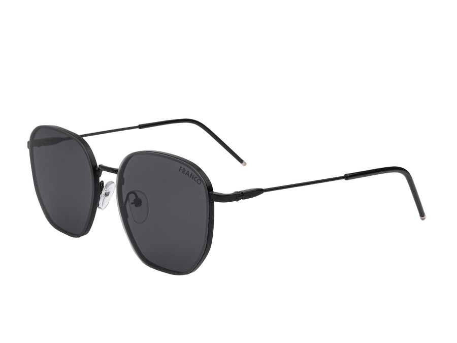 Franco Square Sunglasses - ZTT23H01 Black