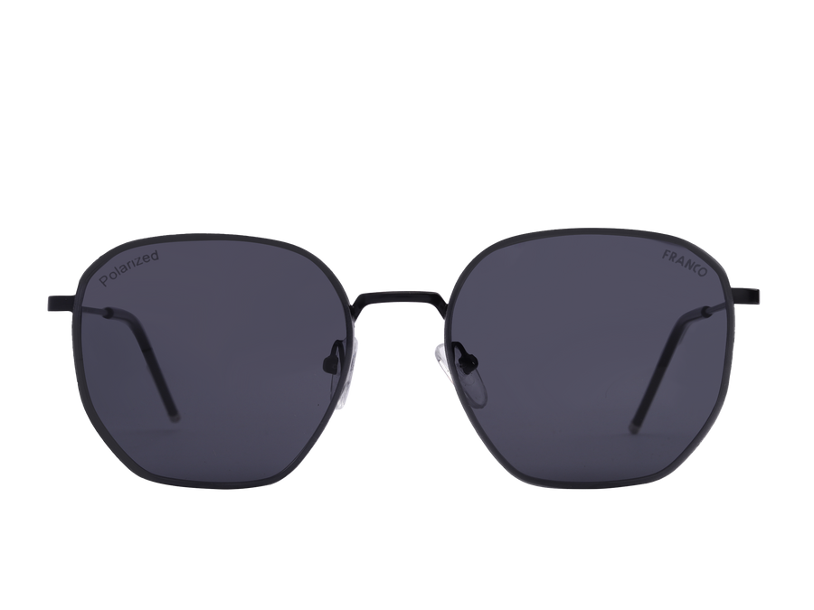 Franco Square Sunglasses - ZTT23H01 Black