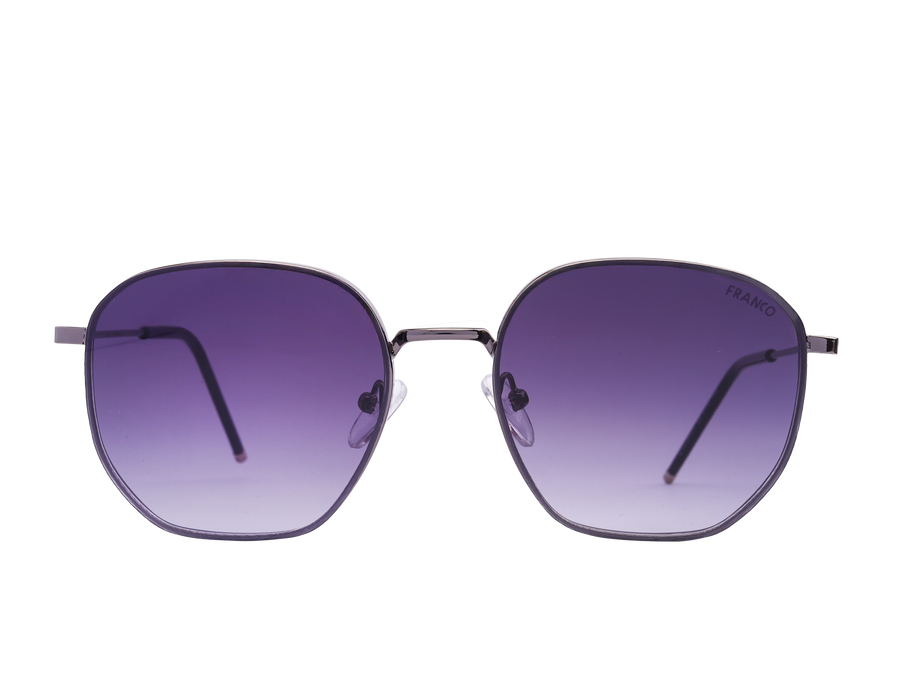 Franco Square Sunglasses - ZTT23H01 Silver 1