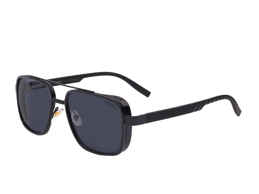 Franco Square Sunglasses - ZTT014 Black