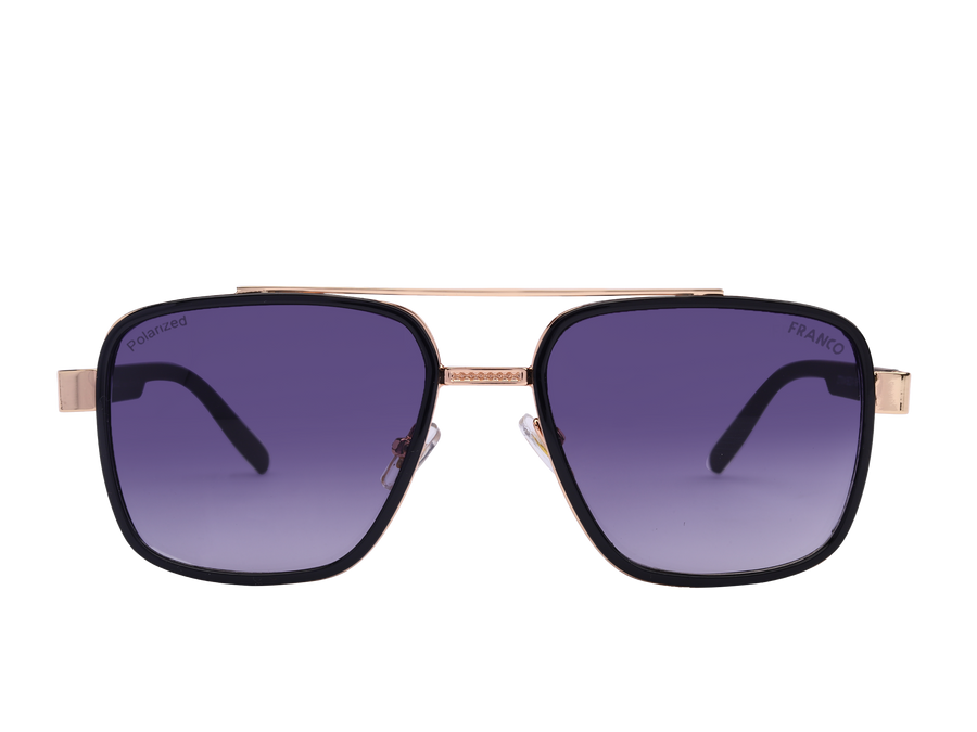 Franco Square Sunglasses - ZTT014 Gold