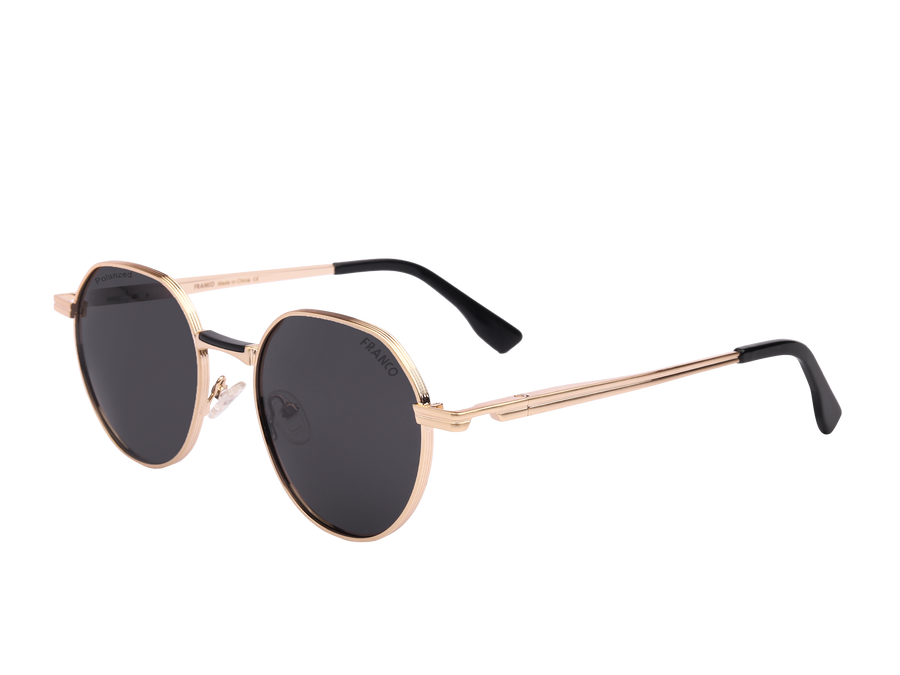 Franco Round Sunglasses - 6639 Gold