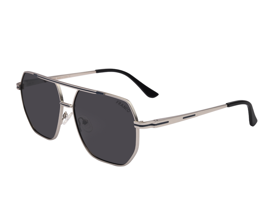 Franco Square Sunglasses - 6620 Silver