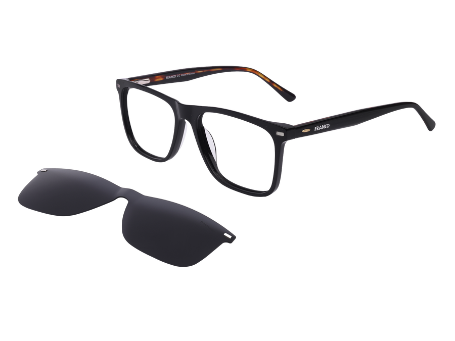 Franco Square Frames - 6542/CS Black