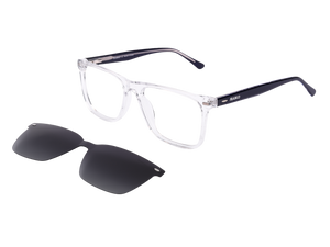 Franco Square Frames - 6542/CS Black Crystal