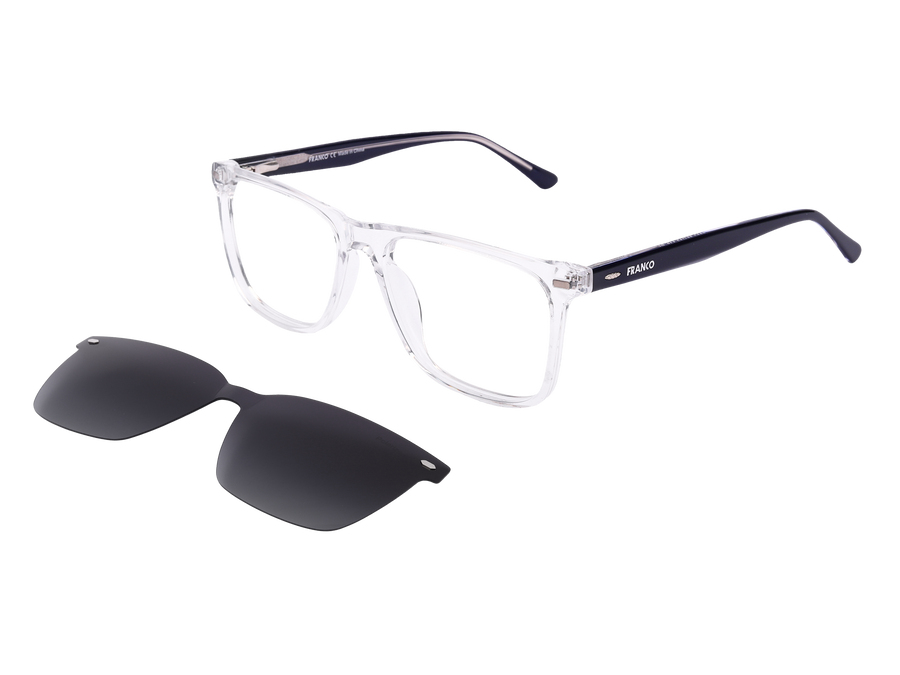 Franco Square Frames - 6542/CS Black Crystal