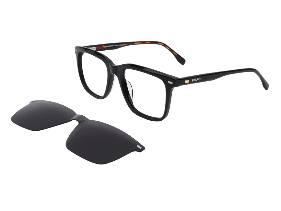 Franco Square Frames - 6553/CS Black