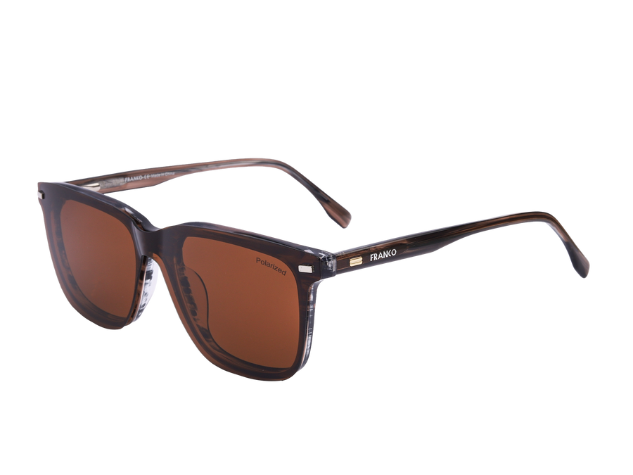 Franco Square Frames - 6553/CS Brown