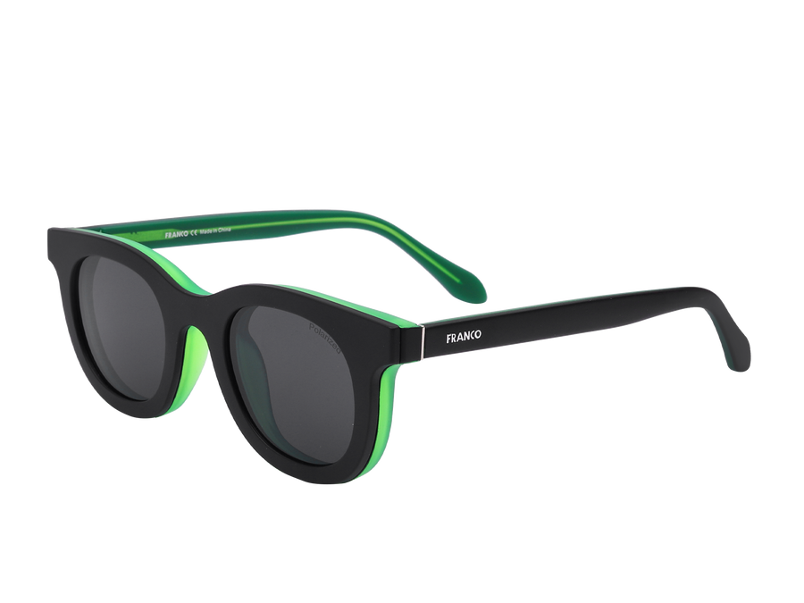 Franco Round Frames - T1935/CS Black Green