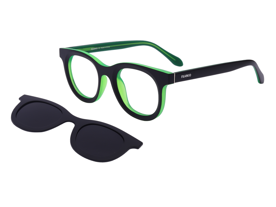 Franco Round Frames - T1935/CS Black Green