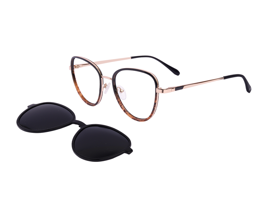 Rosa Valentine Round Frames - H5004/CS Black Havana