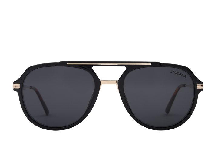 Sportster Round Sunglasses - 26009 Black Gold