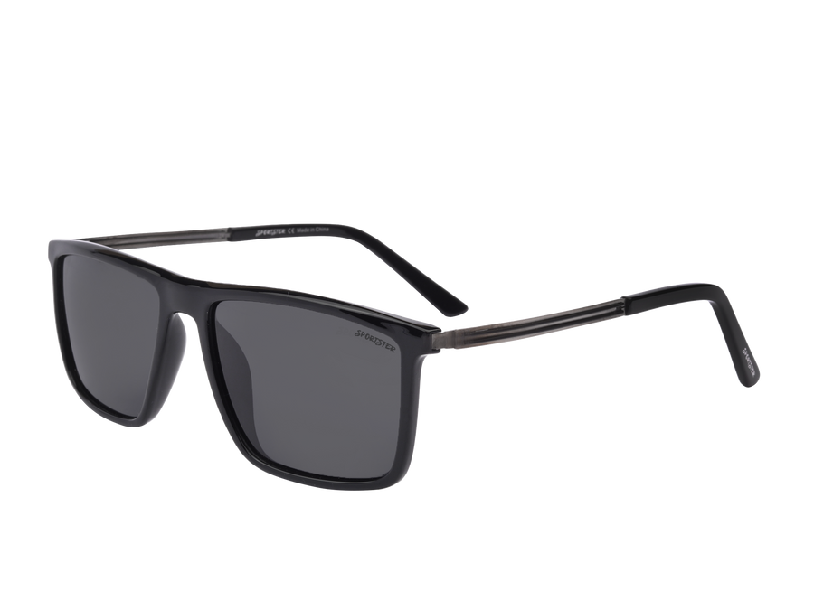 Sportster Square Sunglasses - 8435 Matte Black