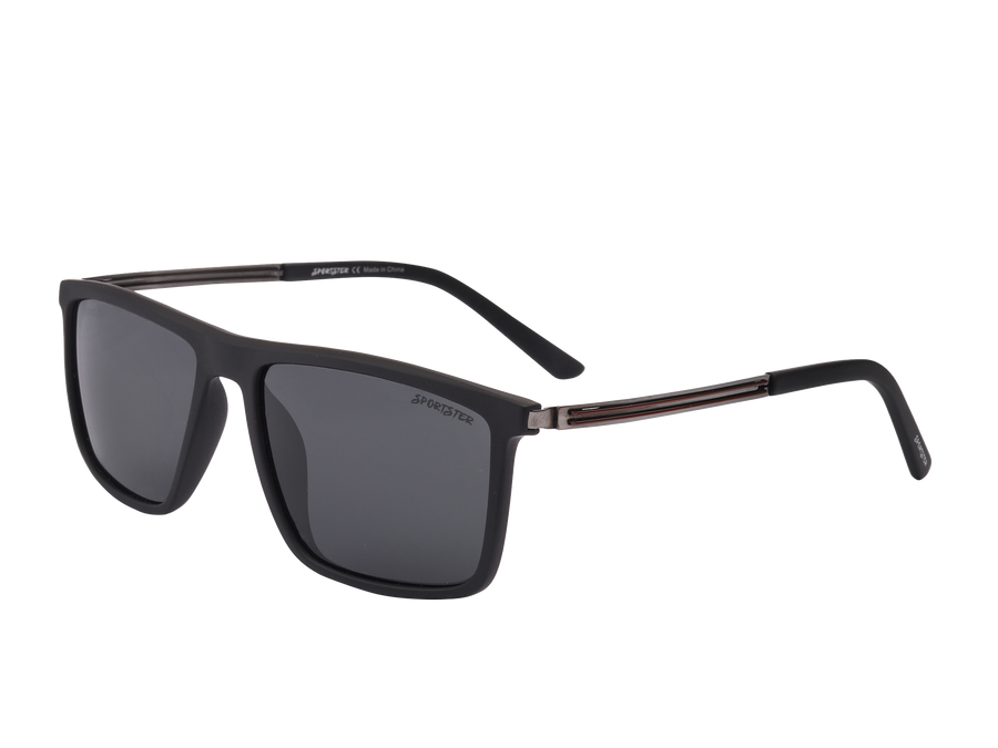 Sportster Square Sunglasses - 8435 Black