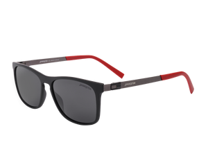 Sportster Square Sunglasses - 8347 Black Red