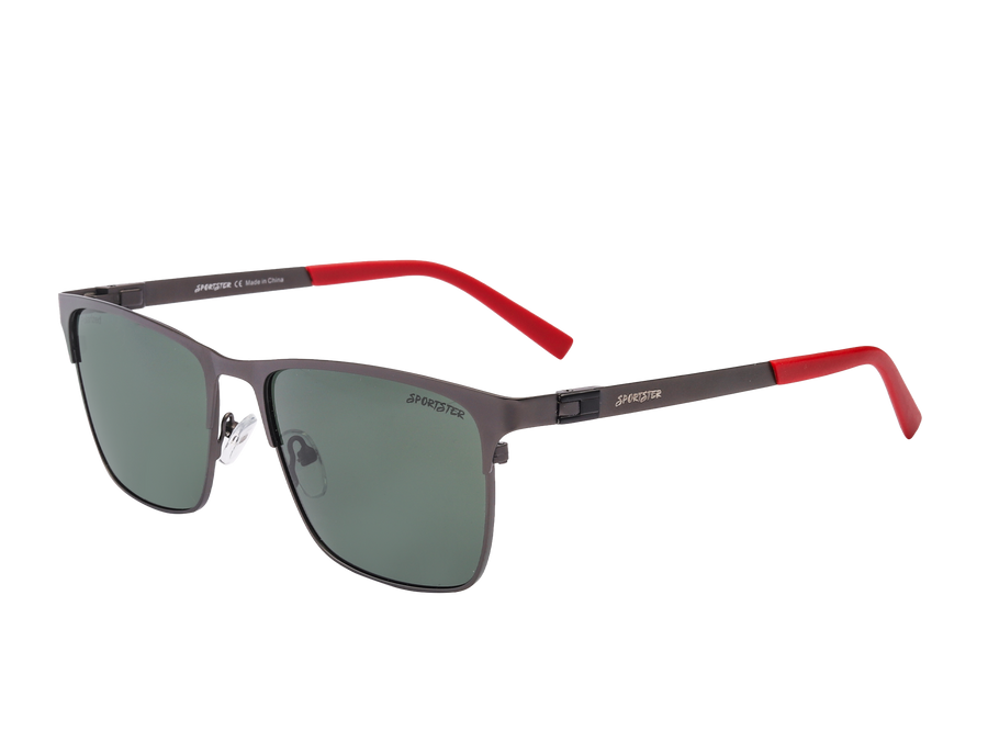 Sportster Square Sunglasses - 6247 Grey Red