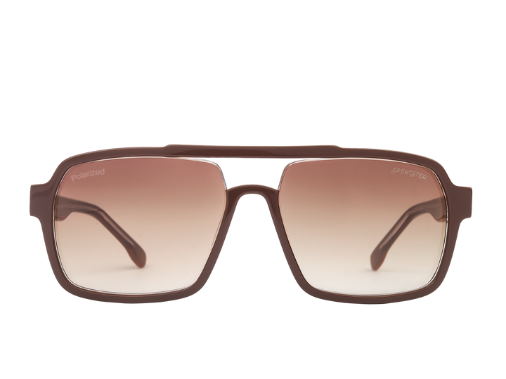 Sportster Square Sunglasses - 3227 Brown