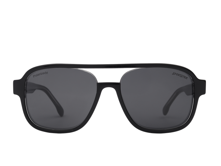 Sportster Square Sunglasses - 3226 Black 1