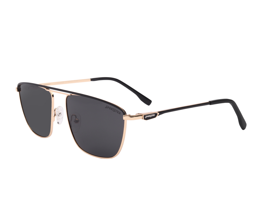 Sportster Square Sunglasses - 1345 Black Gold