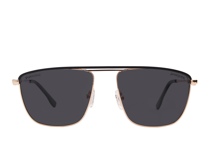 Sportster Square Sunglasses - 1345 Black Gold