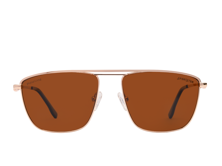 Sportster Square Sunglasses - 1345 Gold