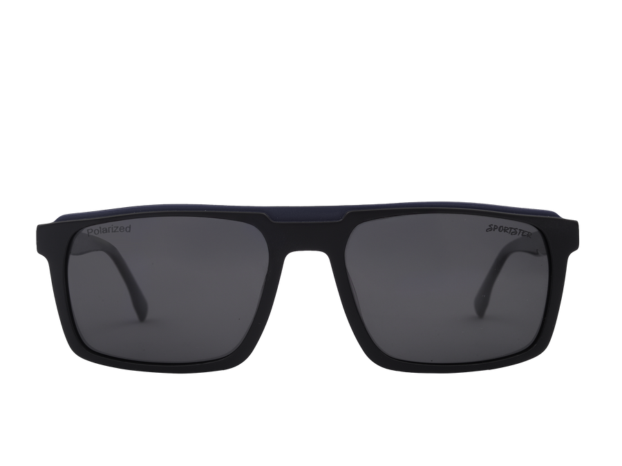 Sportster Square Sunglasses - 6521 Matte Black