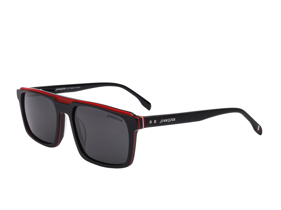 Sportster Square Sunglasses - 6521 Black