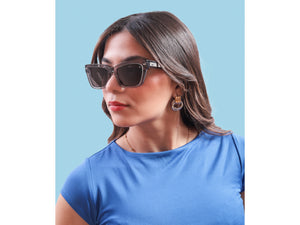 Rosa Valentine Square Sunglasses - SCH338 Crystal