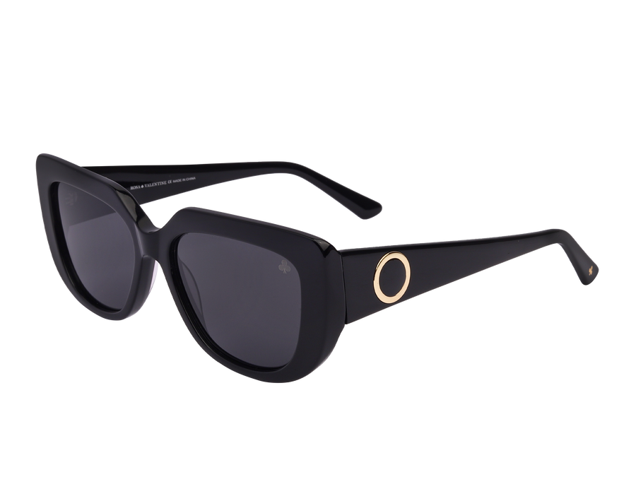 Rosa Valentine Square Sunglasses - BV8261 Black