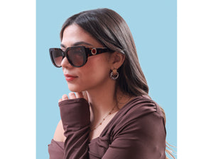 Rosa Valentine Square Sunglasses - BV8261 Havana