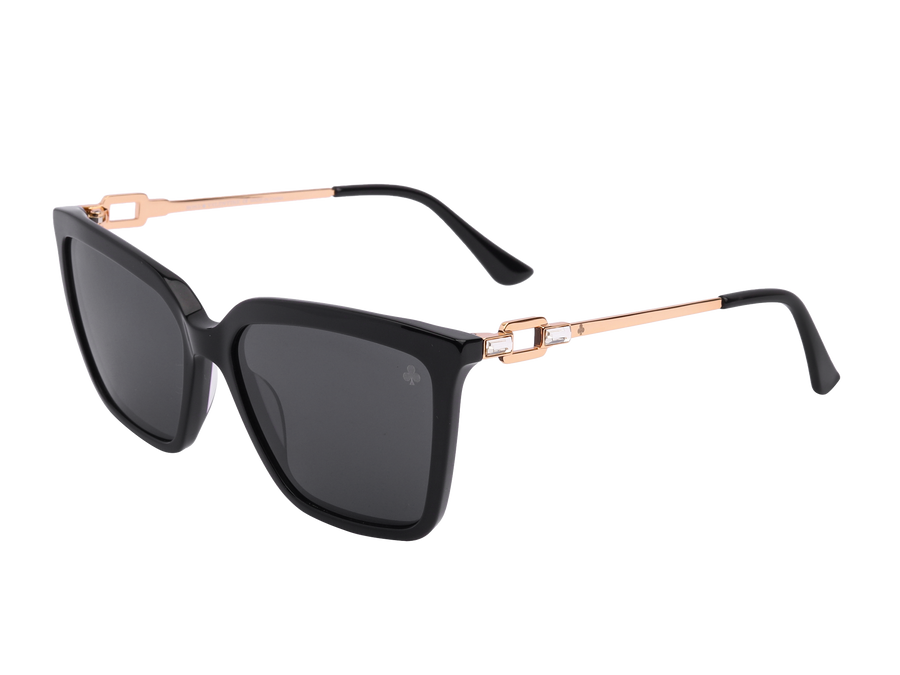 Rosa Valentine Square Sunglasses - 4621 Black