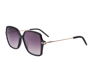 Rosa Valentine Square Sunglasses - 1271 Black