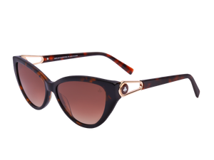 Rosa Valentine Square Sunglasses - E4192 Havana