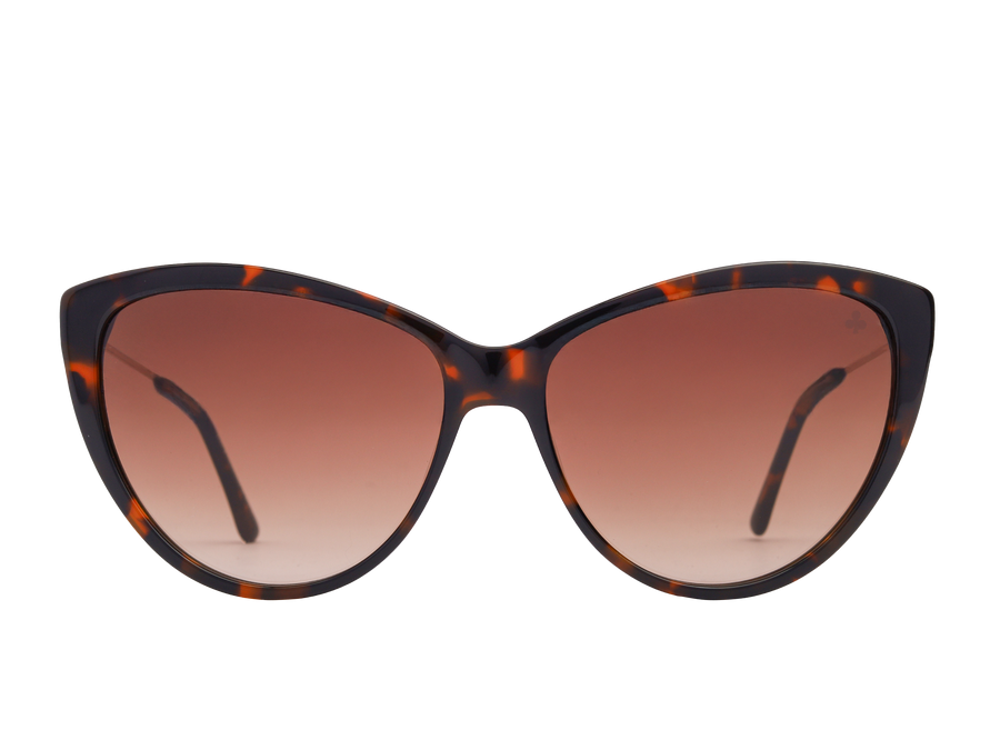 Rosa Valentine Square Sunglasses - 1155 Havana